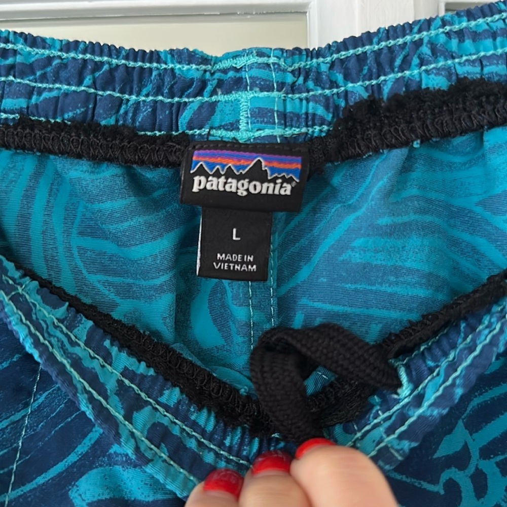 Patagonia Blue Shells Swim Shorts - Picture 2 of 3
